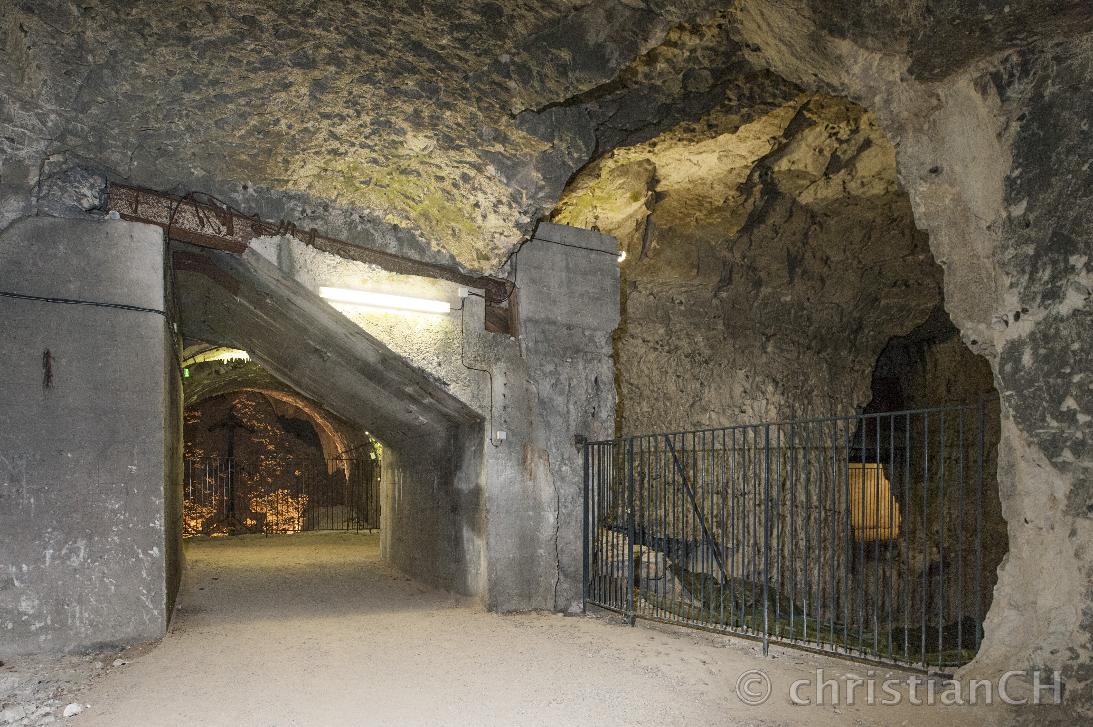 Mimoyecques, Innenbereich