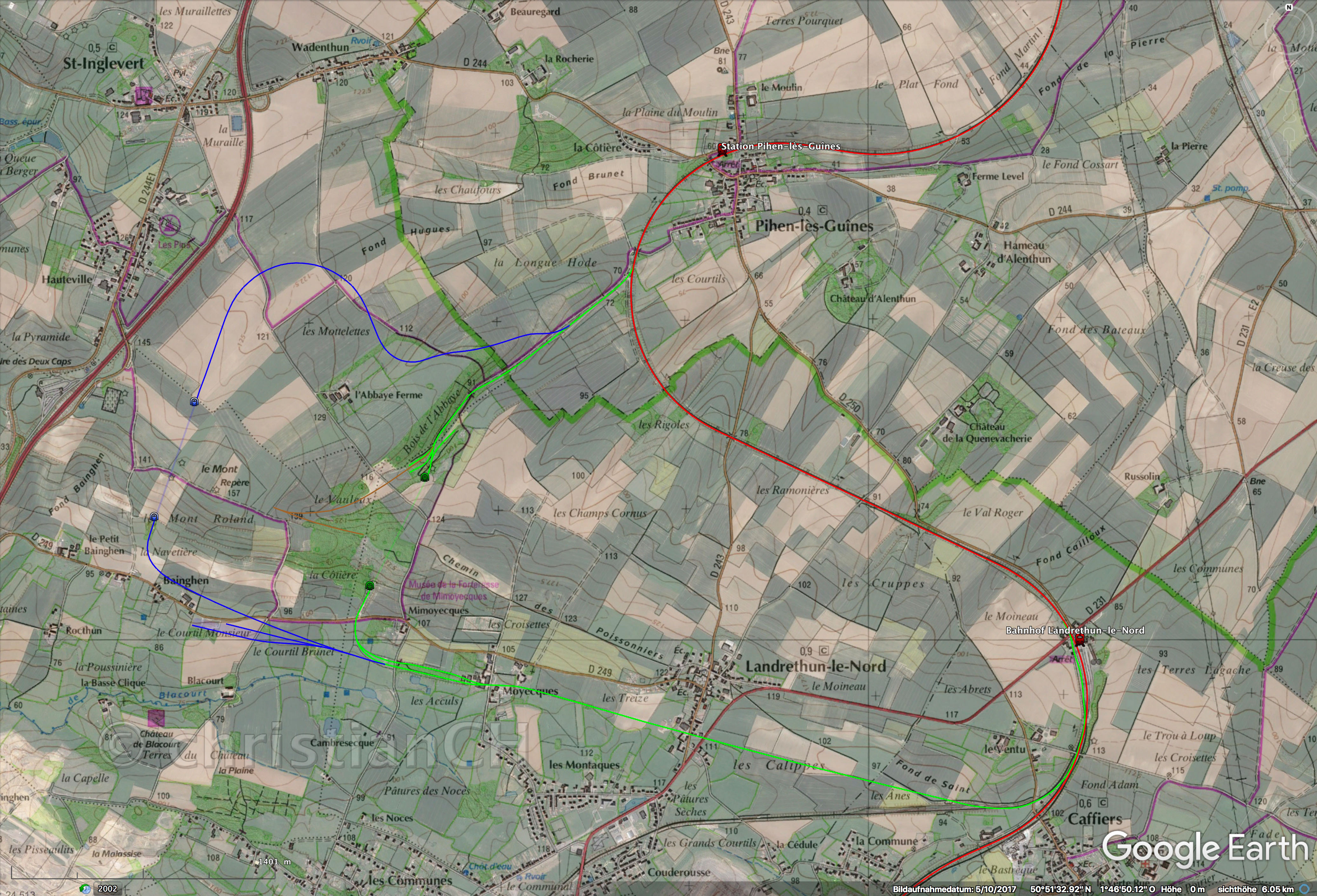 Bahntrassen Mimoyecques