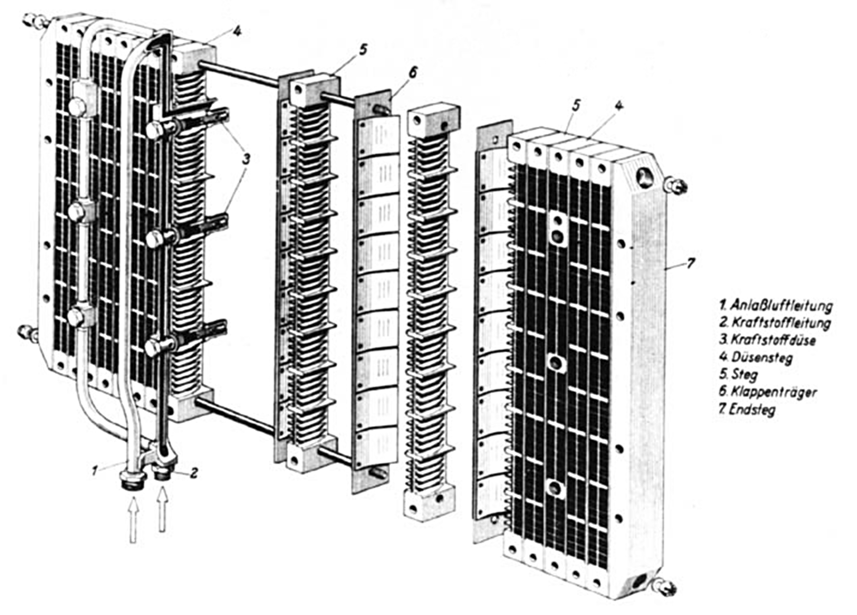 Fi 103, Argus Klappenregister