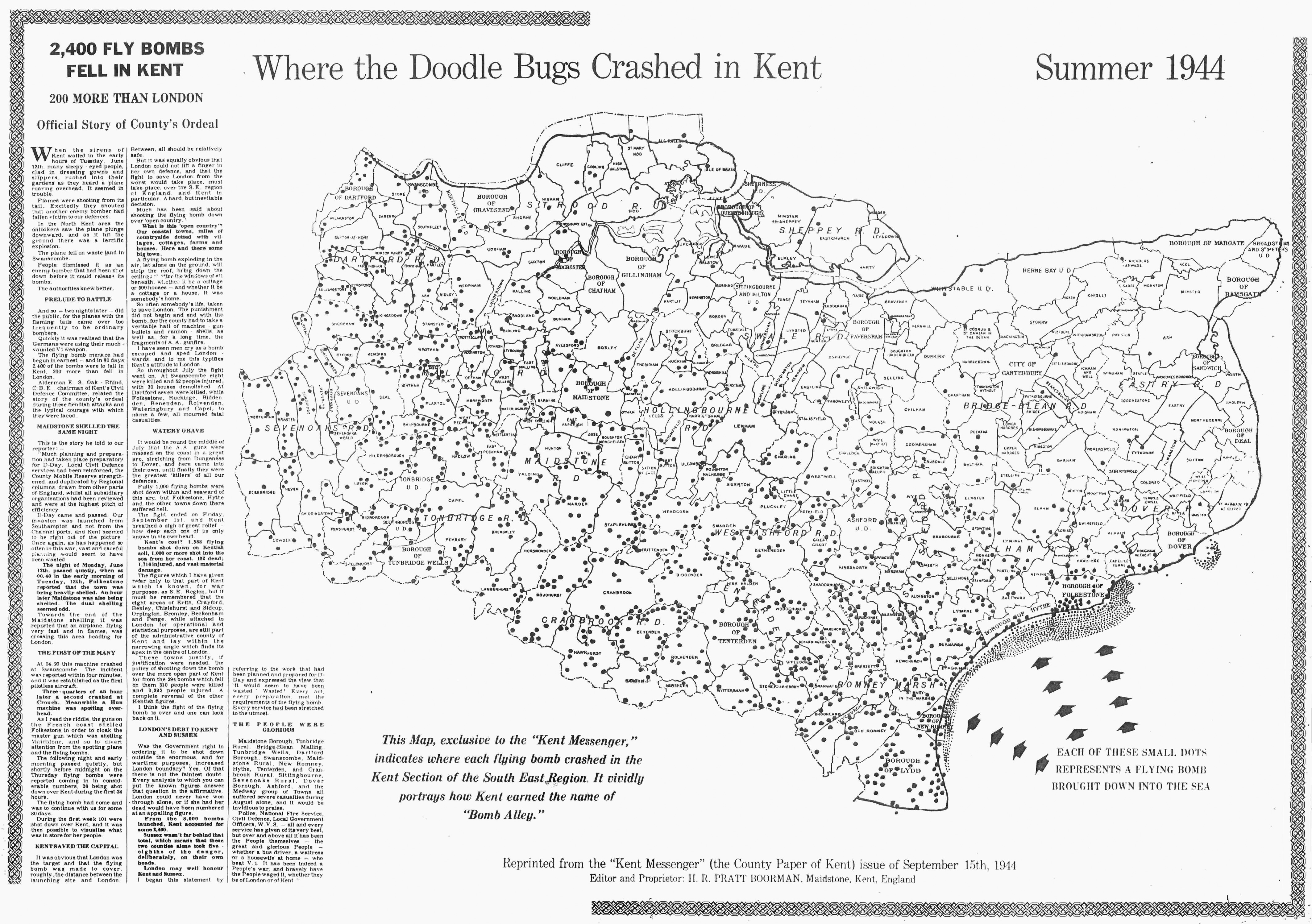 Doodle Bug Crahs in der Grafschaft Kent