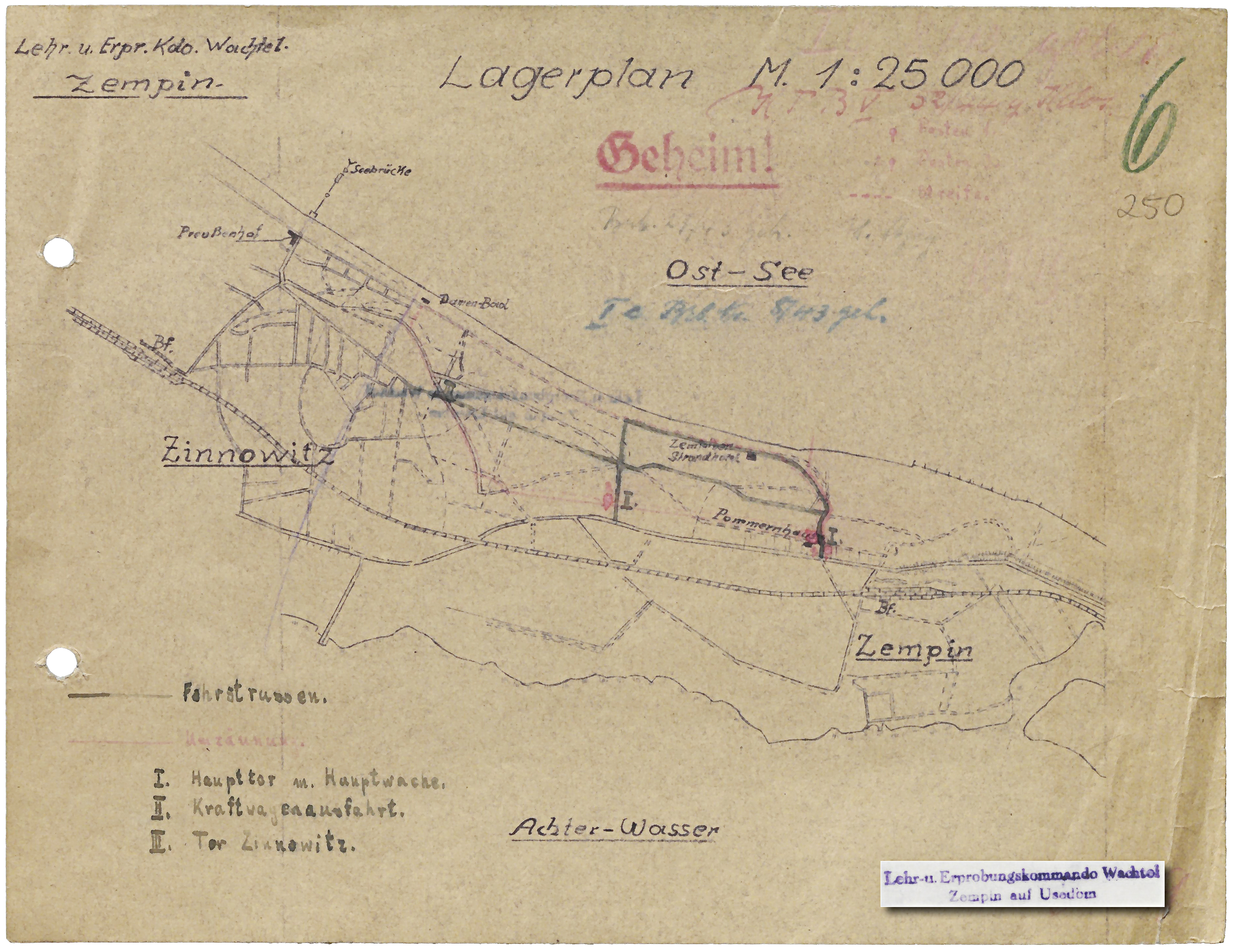 V1-Feldstellungen, Zempin